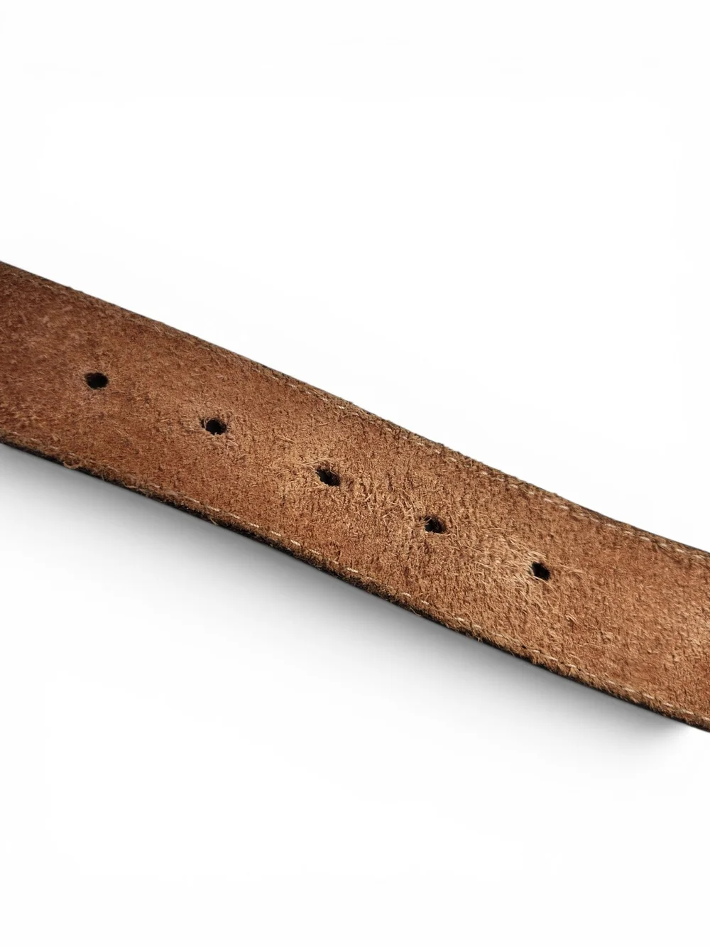 Genuine Leather Black Tooled Basketweave Belt Size 40 Embossed Western Casual